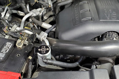 J&L 2015-2017 Ford Expedition 3.5L EcoBoost Oil Separator 3.0 - Clear Anodized - Engine Components