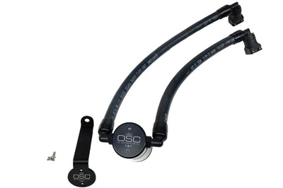 J&L 2015-2023 Ford Edge Sport/ST Passenger Side Oil Separator 3.0 - Black Anodized - Engine Components