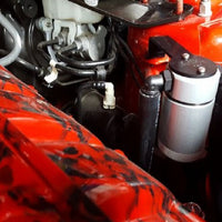 J&L 2015-2023 Ford Mustang EcoBoost Driver Side Oil Separator 3.0 - Clear Anodized - Engine Components