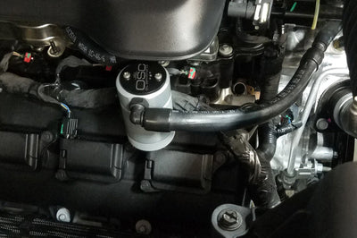J&L 2019-2023 Dodge Ram 1500 5.7L Oil Separator 3.0 Passenger Side - Clear Anodized - Engine Components