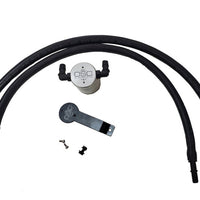 J&L 2020-2022 Ford Explorer 2.3L EcoBoost Driver Side Oil Separator 3.0 - Clear Anodized - Engine Components