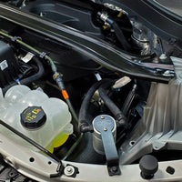 J&L 2020-2022 Ford Explorer 2.3L EcoBoost Driver Side Oil Separator 3.0 - Clear Anodized - Engine Components