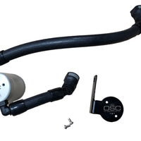 J&L 2020-2022 Ford Mustang GT500 Passenger Side Oil Separator 3.0 - Clear Anodized - Engine Components