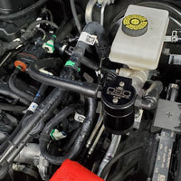 J&L 2021.5-2022 Ford Bronco 2.3L EcoBoost Oil Separator 3.0 Passenger Side - Black Anodized - Engine Components