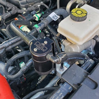 J&L 2021.5-2022 Ford Bronco 2.3L EcoBoost Oil Separator 3.0 Passenger Side - Black Anodized - Engine Components
