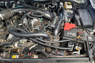 J&L 22-24 Ford Bronco Raptor 3.0L EcoBoost PCV Side Oil Separator 3.0 - Clear Anodized - Engine Components