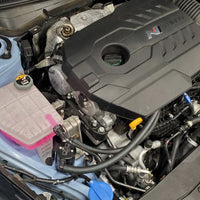 J&L 23-23 Hyundai Elantra N 2.0L Oil Separator 3.0 Passenger Side - Black Anodized - Engine Components