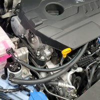J&L 23-23 Hyundai Elantra N 2.0L Oil Separator 3.0 Passenger Side - Clear Anodized - Engine Components