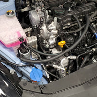 J&L 23-23 Hyundai Elantra N 2.0L Oil Separator 3.0 Passenger Side - Clear Anodized - Engine Components