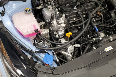 J&L 23-23 Hyundai Elantra N 2.0L Oil Separator 3.0 Passenger Side - Clear Anodized - Engine Components