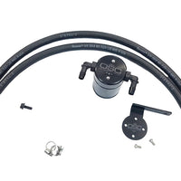 J&L 95-04 Toyota Tacoma/4Runner 3.4L Driver Side Oil Separator 3.0 - Black Anodized - Engine Components