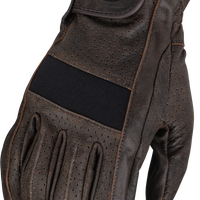 HIGHWAY 21 Jab Perforated Gloves Brown Md
