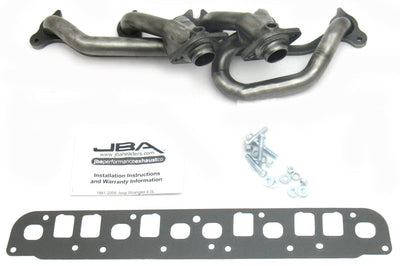 JBA 00-06 Jeep 4.0L 1-1/2in Primary Raw 409SS Cat4Ward Header - Exhaust Mufflers & Tips