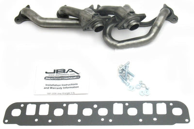JBA 00-06 Jeep 4.0L 1-1/2in Primary Raw 409SS Cat4Ward Header - Exhaust Mufflers & Tips