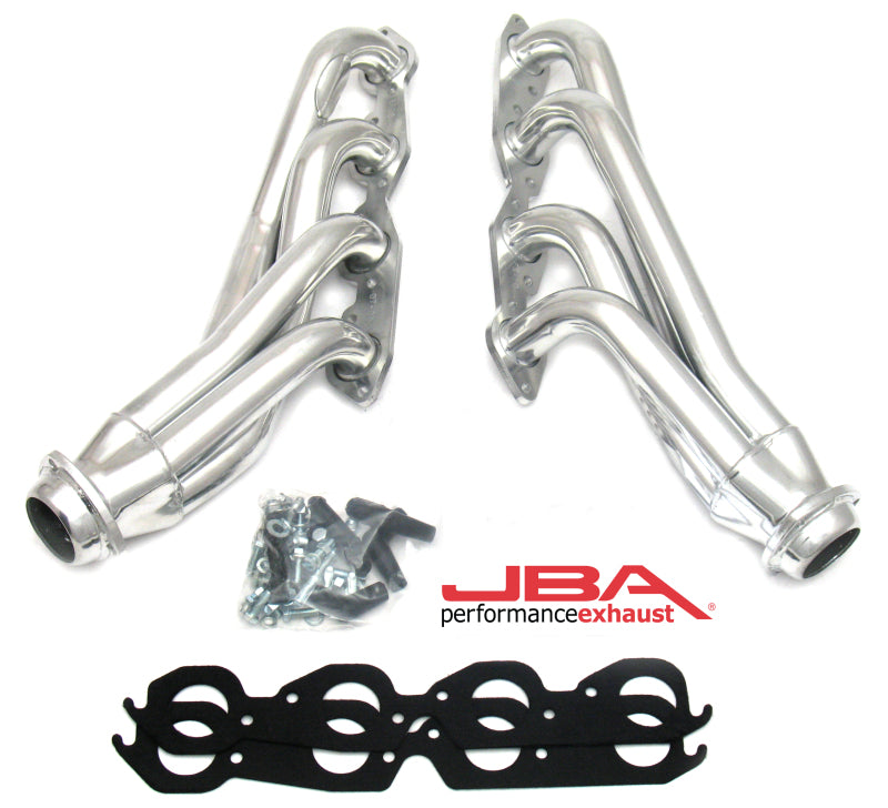 JBA 01-03 Gm Truck 8.1L BBC w/o EGR/A.I.R. 1-3/4in Primary Silver Ctd Cat4Ward Header - Exhaust Mufflers & Tips