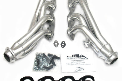 JBA 01-03 Gm Truck 8.1L BBC w/o EGR/A.I.R. 1-3/4in Primary Silver Ctd Cat4Ward Header - Exhaust Mufflers & Tips