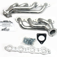 JBA 02-13 GM Truck 4.8L/5.3L LS Silver Ctd Cat4Ward Header - Exhaust Mufflers & Tips