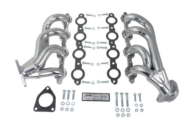 JBA 02-13 GM Truck 4.8L/5.3L LS Silver Ctd Cat4Ward Header - Exhaust Mufflers & Tips