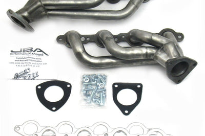JBA 03-06 GM Truck 6.0L LS w/o EGR 1-5/8in Primary Raw 409SS Cat4Ward Header - Exhaust Mufflers & Tips