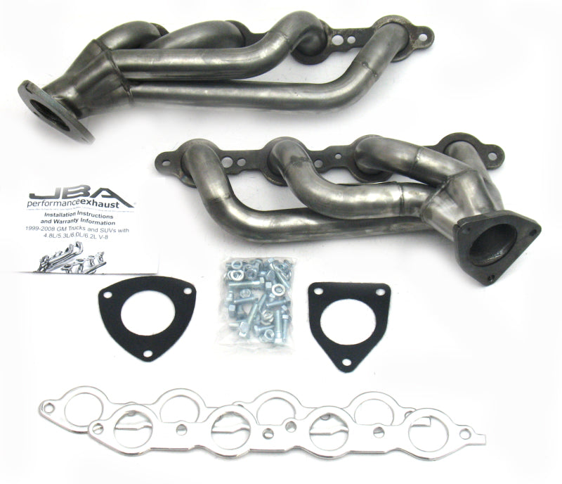 JBA 03-06 GM Truck 6.0L LS w/o EGR 1-5/8in Primary Raw 409SS Cat4Ward Header - Exhaust Mufflers & Tips