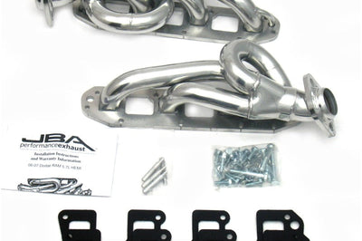 JBA 03-08 Dodge RAM 5.7L HEMI 1-5/8in Primary Silver Ctd Cat4Ward Header - Exhaust Mufflers & Tips