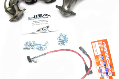 JBA 07-11 Jeep 3.8L V6 1-1/2in Primary Raw 409SS Cat4Ward Header - Exhaust Mufflers & Tips
