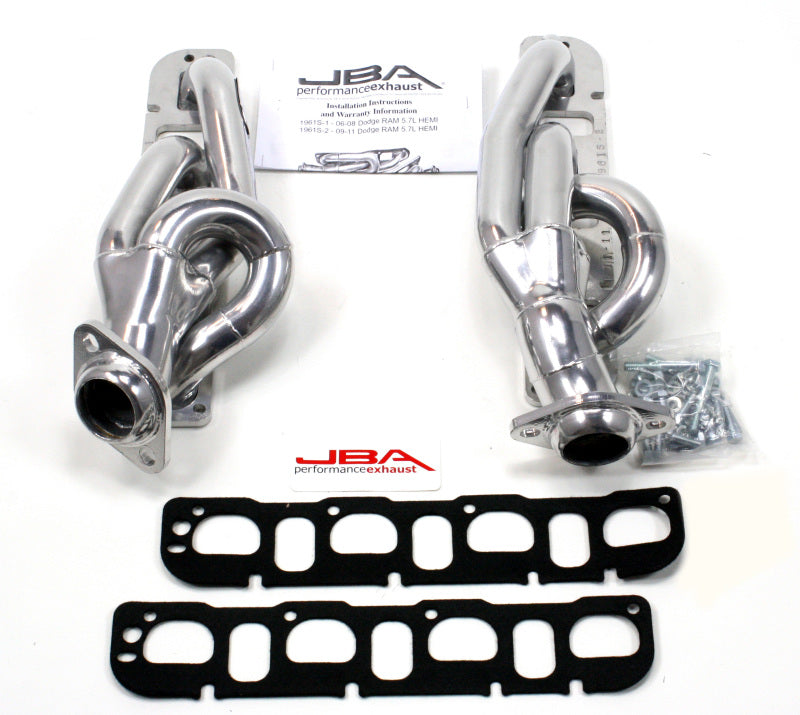 JBA 09-19 RAM 5.7L HEMI 1-5/8in Primary Silver Ctd Cat4Ward Header - Exhaust Mufflers & Tips