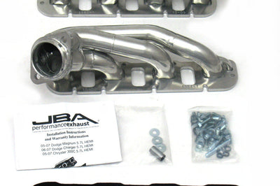 JBA 09-20 Chrysler 5.7L HEMI 1-3/4in Primary Silver Ctd Cat4Ward Header - Exhaust Mufflers & Tips