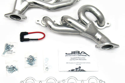 JBA 10-15 Camaro 6.2L LS 1-3/4in Primary Silver Ctd Cat4Ward Header - Exhaust Mufflers & Tips