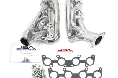 JBA 15-20 Ford Mustang 5.0L 1-3/4in Stainless Steel Silver Ceramic Shorty Header - Exhaust Mufflers & Tips