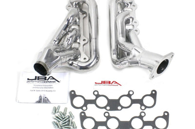 JBA 15-20 Ford Mustang 5.0L 1-3/4in Stainless Steel Silver Ceramic Shorty Header - Exhaust Mufflers & Tips