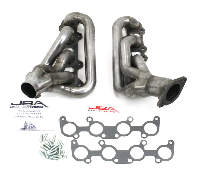JBA 15-20 Ford Mustang 5.0L Coyote 1-3/4in Primary Raw 409SS Cat4Ward Header - Exhaust Mufflers & Tips