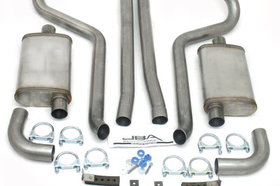 JBA 65-70 Ford Mustang 260-428 409SS Dual Turn Down Header Back Exhaust - Mufflers & Tips