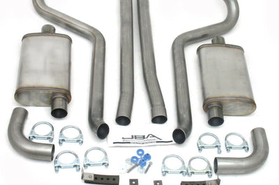 JBA 65-70 Ford Mustang 260-428 409SS Dual Turn Down Header Back Exhaust - Mufflers & Tips