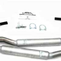 JBA 65-70 Ford Mustang 260-428 409SS GT350R Style Dual Side Header Back Exhaust - Mufflers & Tips