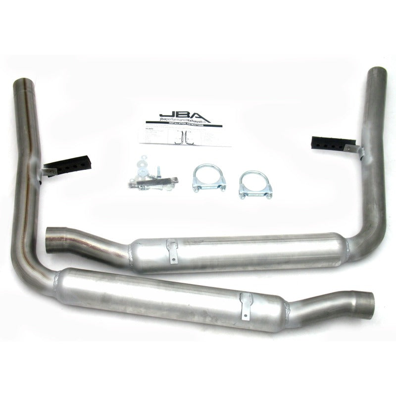 JBA 65-70 Ford Mustang 260-428 409SS GT350R Style Dual Side Header Back Exhaust - Mufflers & Tips