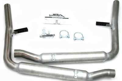 JBA 65-70 Ford Mustang 260-428 409SS GT350R Style Dual Side Header Back Exhaust - Mufflers & Tips