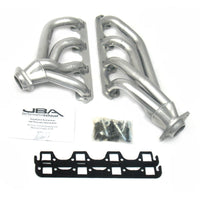 JBA 65-73 Ford Mustang 351W SBF 1-5/8in Primary Silver Ctd Mid Length Header - Exhaust Mufflers & Tips