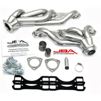 JBA 65-86 GM Truck 265-400 Carbureted w/A.I.R. 1-5/8in Primary Slvr Ctd Cat4Ward Header - Exhaust Mufflers & Tips