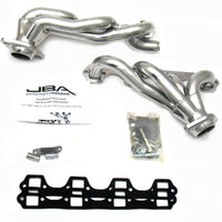 JBA 87-96 Ford F-150 5.8L SBF 1-5/8in Primary Silver Ctd Cat4Ward Header - Exhaust Mufflers & Tips