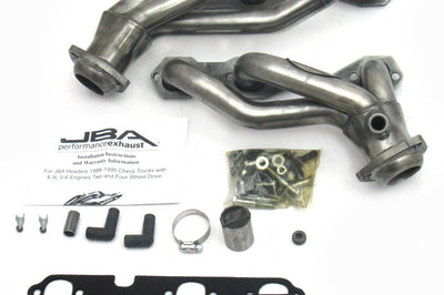 JBA 88-95 GM Truck 4.3L V6 w/o A.I.R. Injection 1-1/2in Primary Raw 409SS Cat4Ward Header - Exhaust Mufflers & Tips