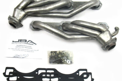 JBA 96-00 GM Truck 5.0L/5.7L SBC w/o A.I.R. 1-1/2in Primary Raw 409SS Cat4Ward Header - Exhaust Mufflers & Tips