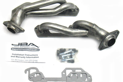 JBA 96-03 Dodge Truck 3.9L V6 1-1/2in Primary Raw 409SS Cat4Ward Header - Exhaust Mufflers & Tips