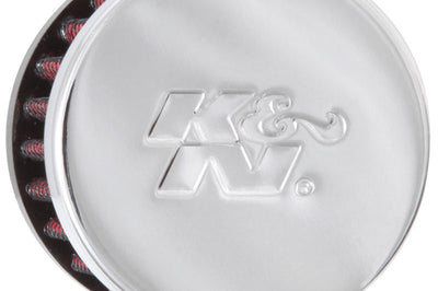 K&N Engineering 0.625 inch ID 2 OD 1.5 H Clamp On Crankcase Vent Filter - Air Filters