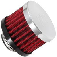 K&N Engineering 0.625 inch ID 2 OD 1.5 H Clamp On Crankcase Vent Filter - Air Filters
