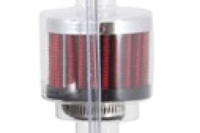 K&N Engineering 0.625 inch ID 2 OD 1.5 H Clamp On Crankcase Vent Filter - Air Filters