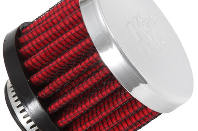 K&N Engineering 0.625 inch ID 2 OD 1.5 H Clamp On Crankcase Vent Filter - Air Filters