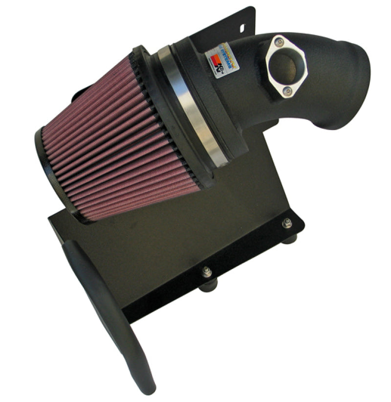 K&N Engineering 01-05 BMW M3 E46 Wrinkle Black Typhoon Short Ram Intake - Air Systems