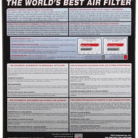 K&N Engineering 01-08 Honda GL1800 Gold Wing Replacement Air Filter - Filters