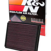 K&N Engineering 01-09 Audi A4/RS4/S4 Drop In Air Filter - Filters